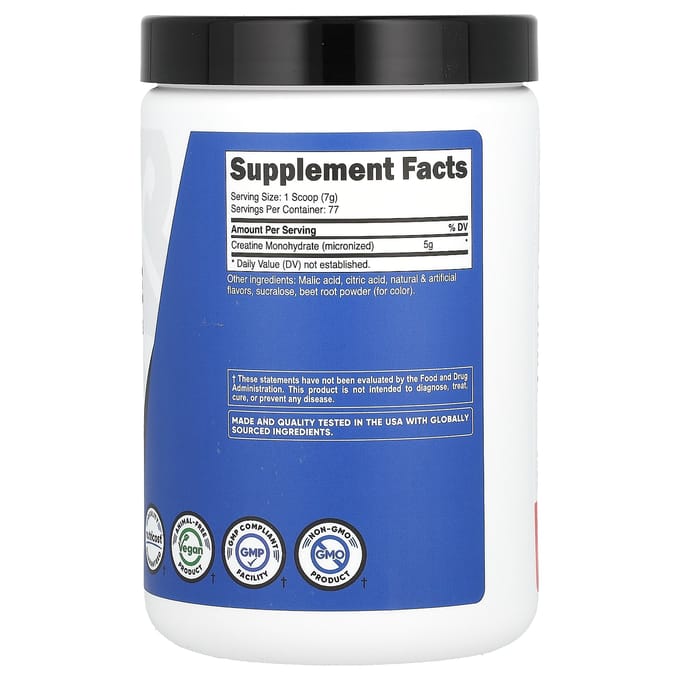 Atletische Prestaties, Creatine Monohydraat, Watermeloen, 500G (1.1 pond)