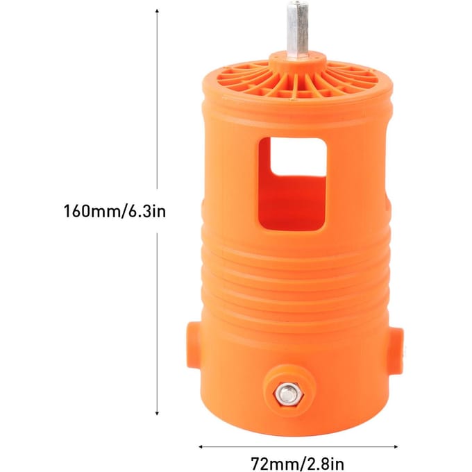 Batteuse d'épluchures de maïs Utilisation avec perceuse électrique Outil portable pour éplucher le maïs Éplucheur universel pour épluchures de maïs Graineuse de maïs Économie de main-d'œuvre orange