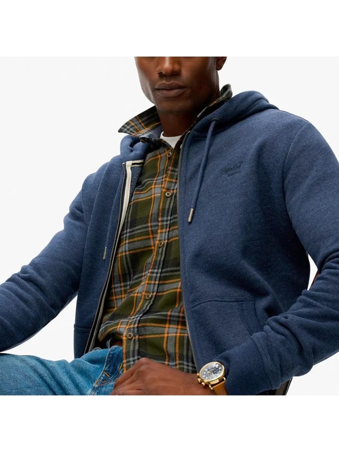 Superdry Essential Logo Zip Hooded Vest Heren - Maat S