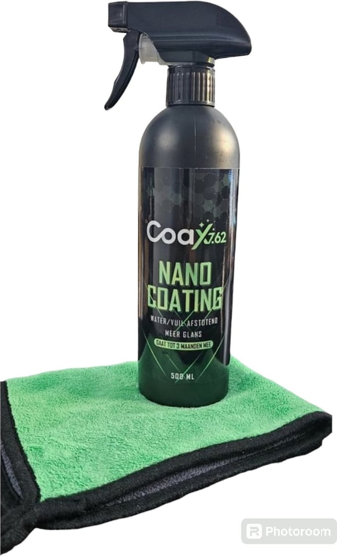 Coax7.62 - Nano Coating Met Microfiber Handdoek - Auto Wax - Auto Coating - Auto Poetsen - Auto Wassen - 500 ML