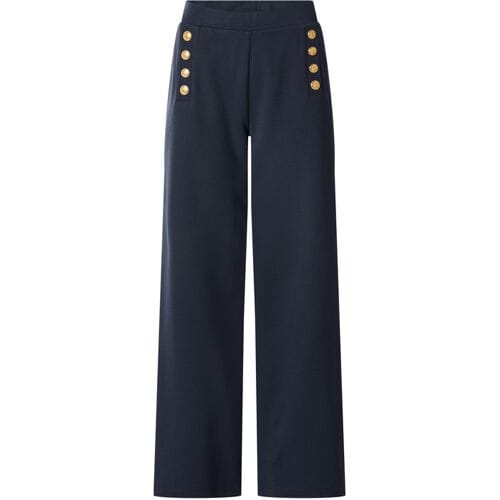 ESMARA Dames broek - Wide leg (Marineblauw, S (36/38))