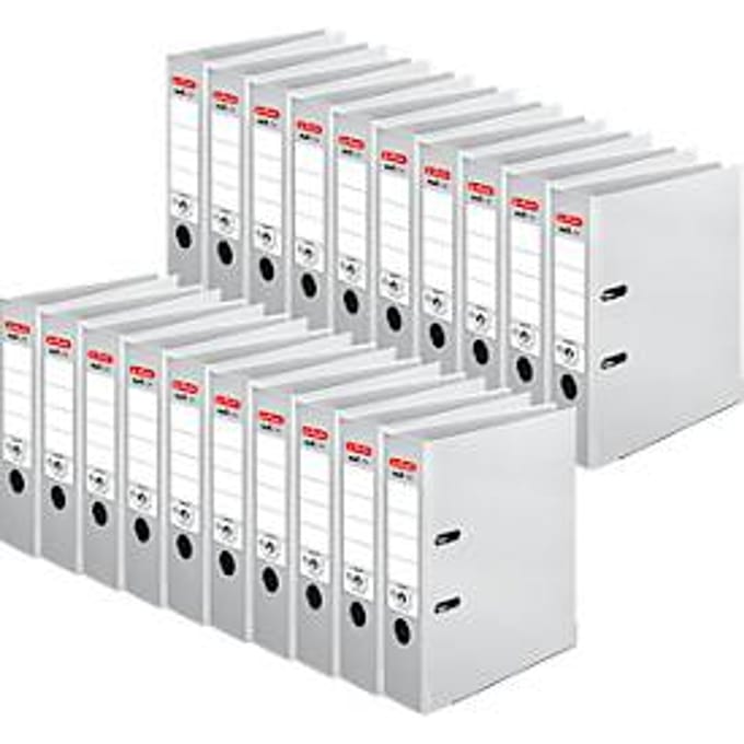 herlitz ordner maX.file protect, A4, rugbreedte 80 mm, 20 stuks, wit