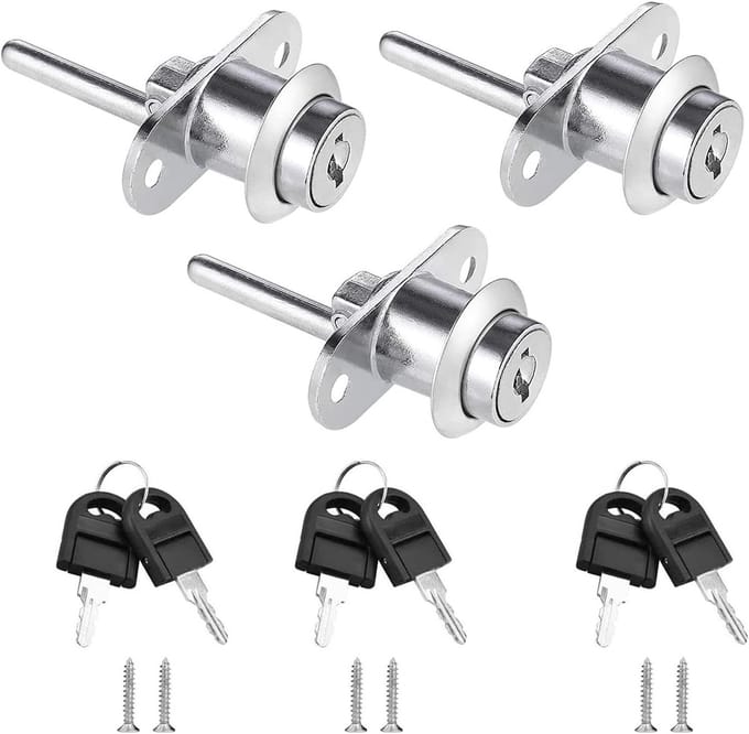 Solidchoice - 3-delige Kastplunjer Lock Slot met Sleutel voor Meubels