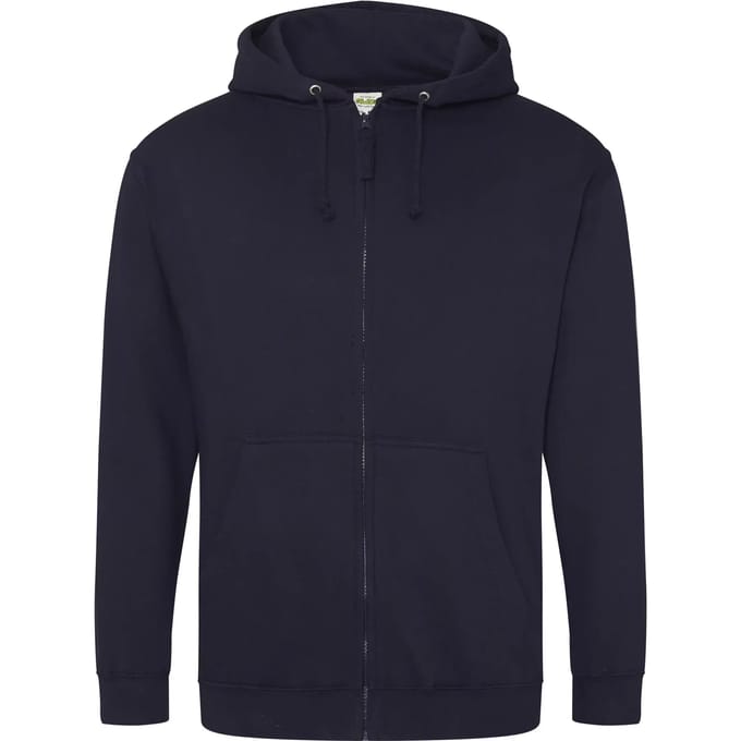 Vegan Hoodie met ritssluiting en capuchon Navy - S