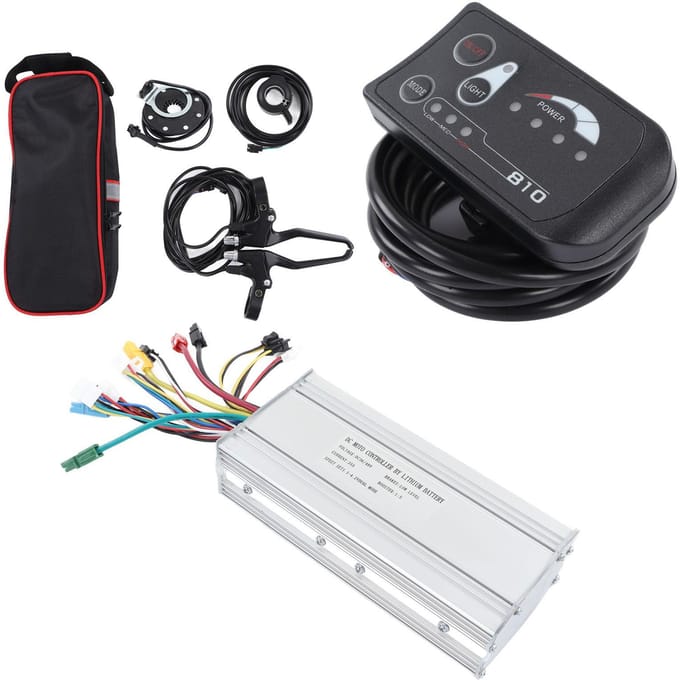 DC 36V 48V Motor Controller S810 Display Paneel Kit Lithium Batterij Elektrische Fiets Modificatie Kit black