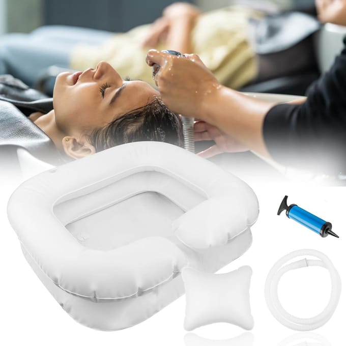 Opblaasbare Haarwastafel – shampoo wasbak voor bed & thuis