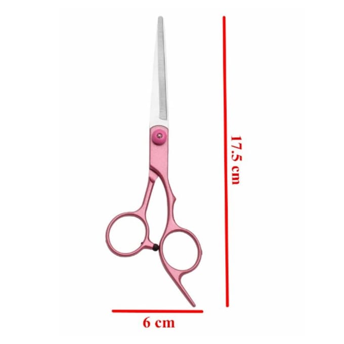 Ciseaux de coiffure professionnels, ciseaux amincissants pour coupe, salon de coiffure, apprenti, ciseaux de coiffure à domicile 17.5cm rouge rose