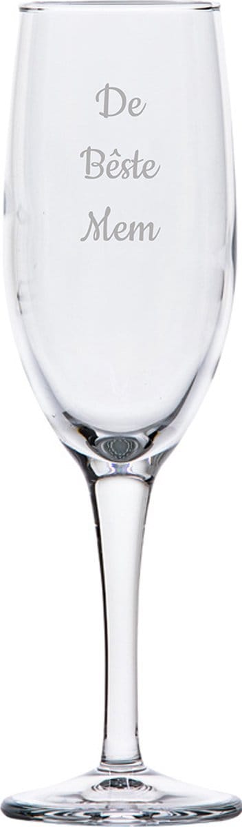 Gegraveerde Champagneglas 16,5cl De Bêste Mem