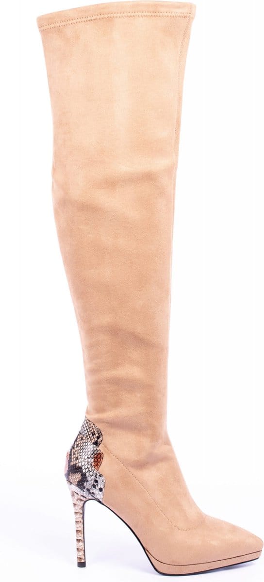 Zerba - Dames Laarzen - Maat 41 - Camel - Nubuck Leer - Escina