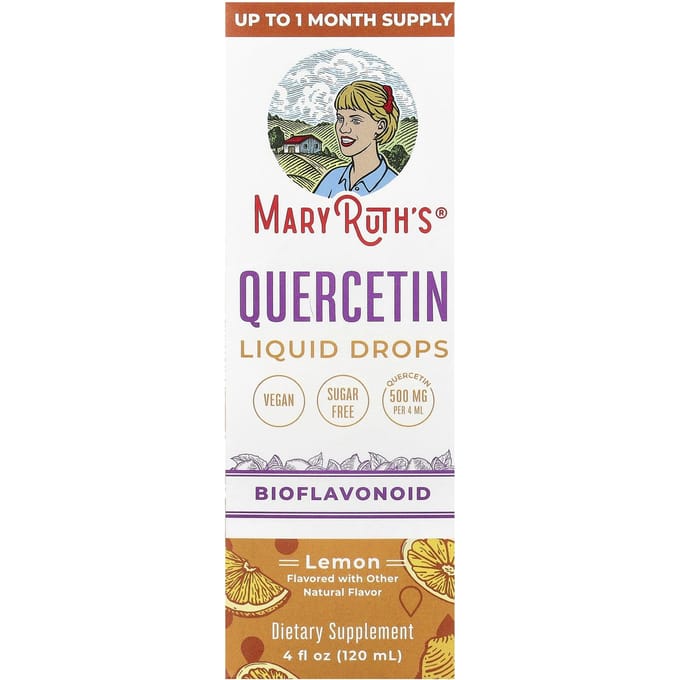 MaryRuth's, Gouttes Liquides de Quercétine, Saveur Citron, 4 fl oz (120 ml)