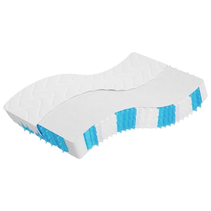 vidaXL - Pocketveringmatras - middelhard-hard - 140x190 - cm