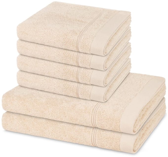Ross Sonstiges 4 X handdoek 2 X douchehanddoek - in set 6 pack Rubin