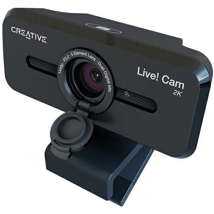 Creative Live! Cam Sync V3 - 2K QHD webcam met 4x digitale zoom en ingebouwde microfoons (zwart)