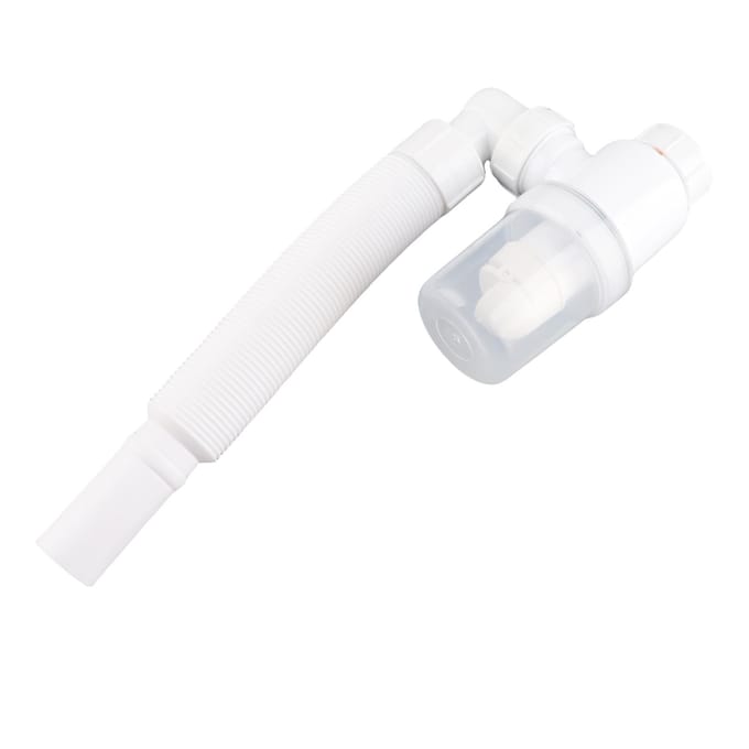 Tuyau d'évacuation de lavabo 90 degrés Tuyau d'évacuation d'évier de lavabo Blanc Flexible Anti-Odeur Tuyau d'évacuation pour Cuisine Salle de Bain white