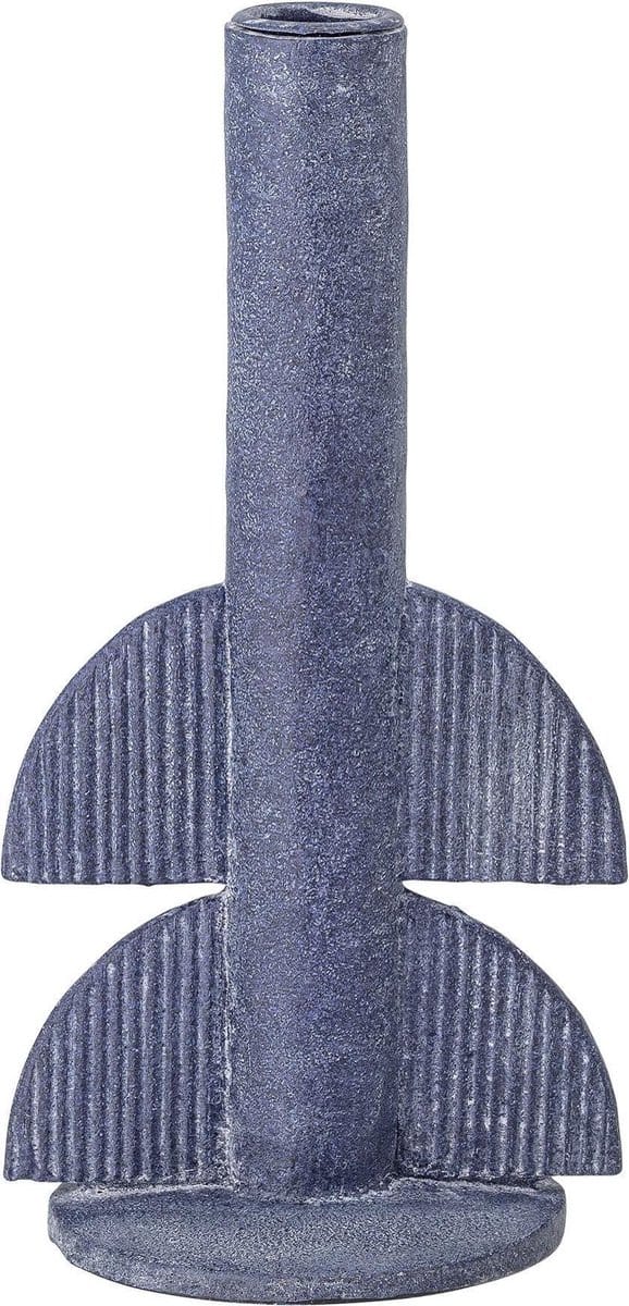 Bloomingville Kandelaar polyresin blauw Bess 22cm