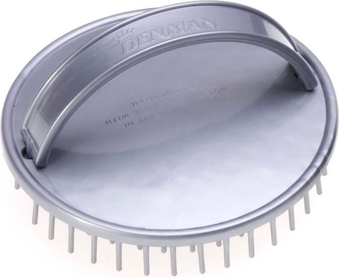 Denman - D6 Be-Bop Shampoo/Massage Borstel - Zilver