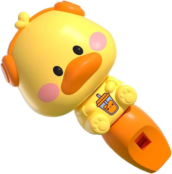 Kinderfluitje - Muziekinstrument - Muziek Maken - Leuke Vormen - 10 cm - Eend