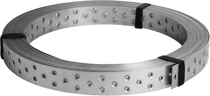 Windpenbanden - Versteviging banden - Dakconstructies verstevigen - Verzinkt staal - 40x0.9mm - Zilver