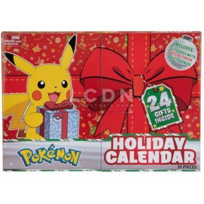 Pokemon Holiday Adventskalender 24-pack Bekende knuffels Speelsets