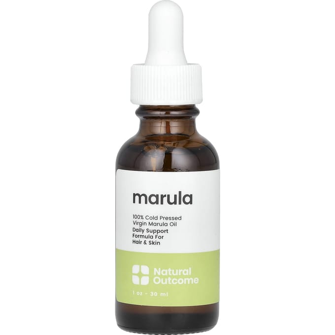 Natural Outcome, Huile de Marula Vierge 100% Pressée à Froid, 1 oz (30 ml) white