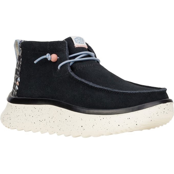 HEYDUDE Wendy Peak Hi Suede Vrouwen Zwart Laarzen