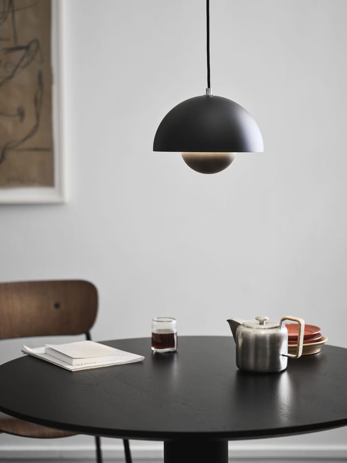 &Tradition Flowerpot VP1 hanglamp - mat zwart