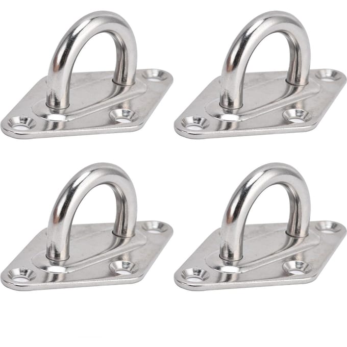 4 stuks Zware Plafond Pad Oog Ruit 304 Roestvrij Staal Wandmontage Haak Hangmat Ophanggereedschap