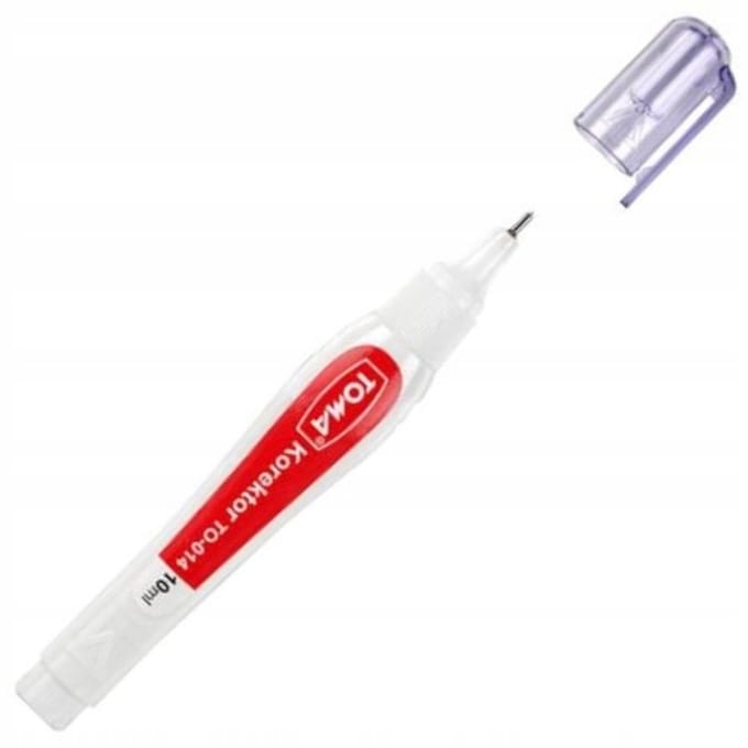Toma Correctiepen met Metalen Punt, 10ml - Sneldrogend