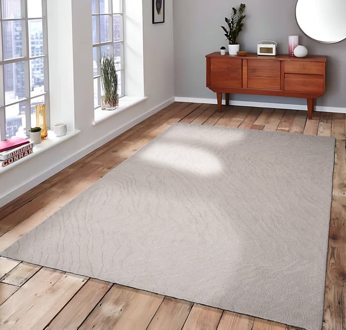 Dutch Lifestyle Atmore - Wol - Vloerkleed - Grijs/beige