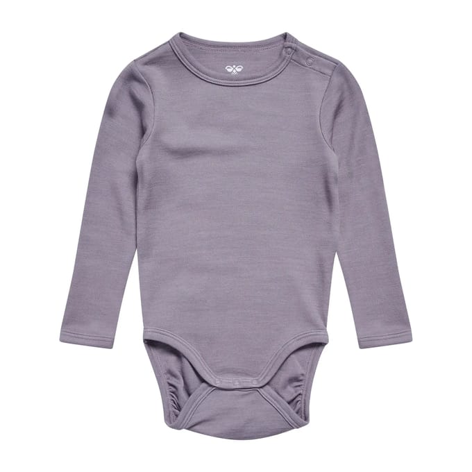 Baby romper met lange mouwen Hummel Solid