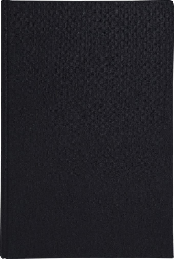 Exacompta Register 35x22,5cm - geruit 5x5 - genummerd - 200 blad - Zwarte canvas - 7529D