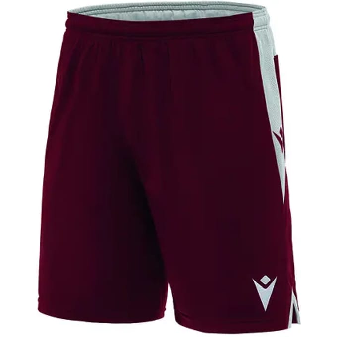 Macron Tempel Short Heren - Wit / Bordeaux | Maat: S