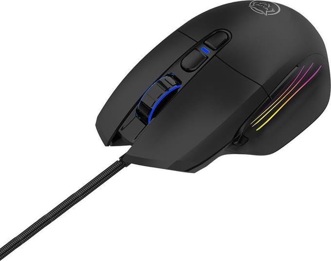Qware Gaming - Muis - Gaming - New York - RGB LED - 10.000 DPI - 8 knoppen - Programmeerbaar