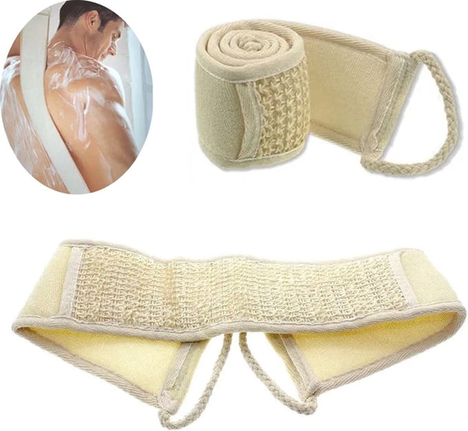 Rugborstel - Rugmassage - Loofah Scrub Spons - Scrubborstel - Doucheborstel - Lichaamborstels - LOUZIR