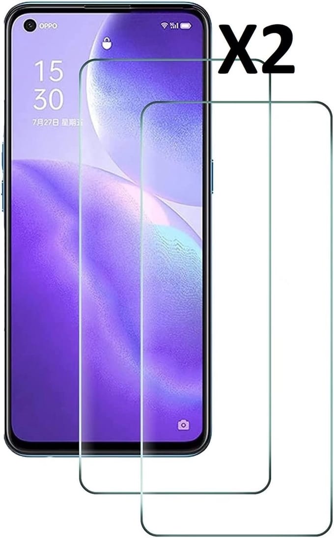 Geschikt voor Realme C30S screenprotector Beschermglas 2 pack - Geschikt voor Realme C30s screen protector glas