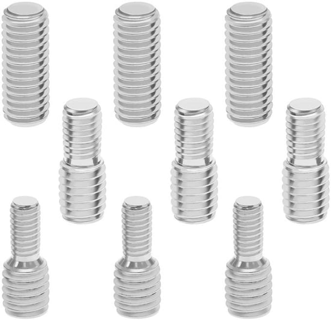 Auto Antenne Adapter Set - 9 Stuks Antenne Adapters - Zilver - Schroefdraad Adapters - Geschikt voor Voertuigen - M4 M5 M6