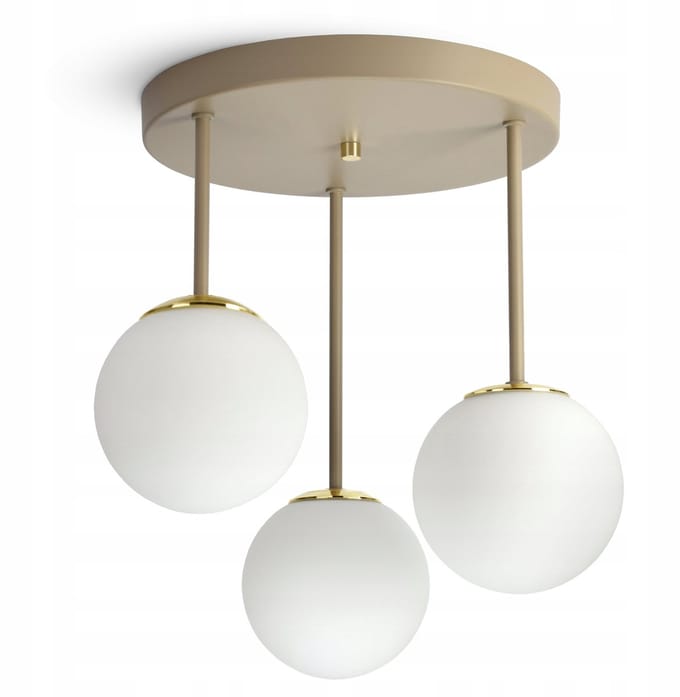 Hanglamp Beige Grijs G9 LED 3 lichtpunten 564-ER3