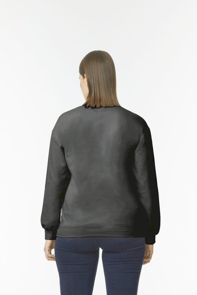 Gildan Sweater ronde hals Midweight Softstyle GISF000 - Black - M