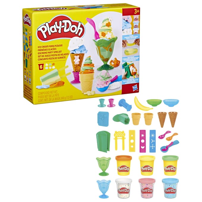 Hasbro Play-Doh ijsjes feest speelset voor creatief kleiplezier.