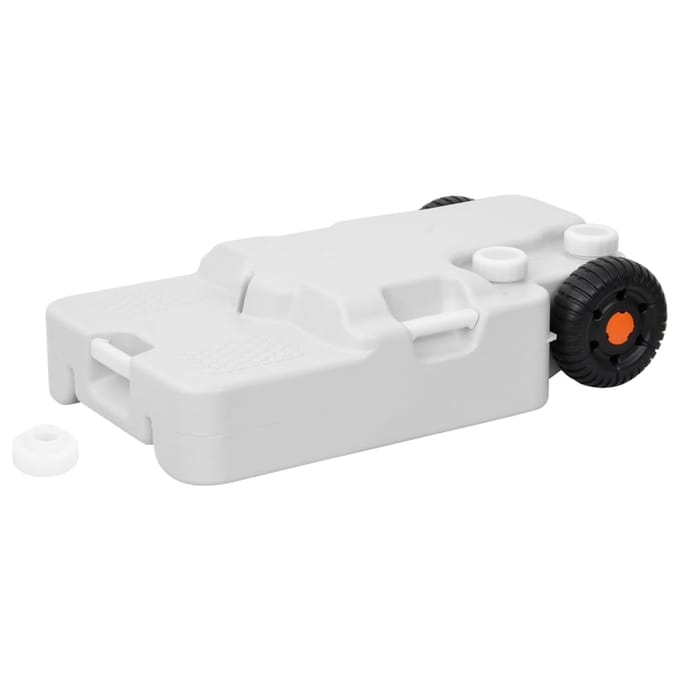 vidaXL - Watertank - op - wielen - 30 - L - grijs