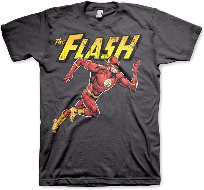 DC Comics The Flash Heren Tshirt -S- Running Grijs
