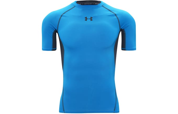 Under Armour Mannen Training Compressie T-shirt Blauw 1257468-787 L blue