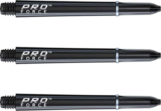 WINMAU - Pro Force Dartschachten Zwart, Medium - 1 set per pakket (3 Dartschacht in totaal)