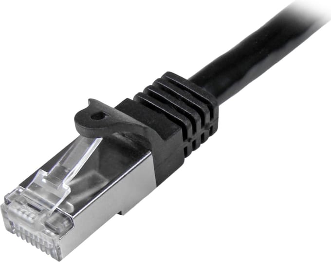 StarTech.com 2m Zwart Cat6 / Cat 6 Shielded (SFTP) Patch Cable 2 m - patchkabel - 2 m - sort - Zwart - 2m