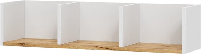 Vicco Tomy Wandplank – 90 x 20 cm Eik wit/goud