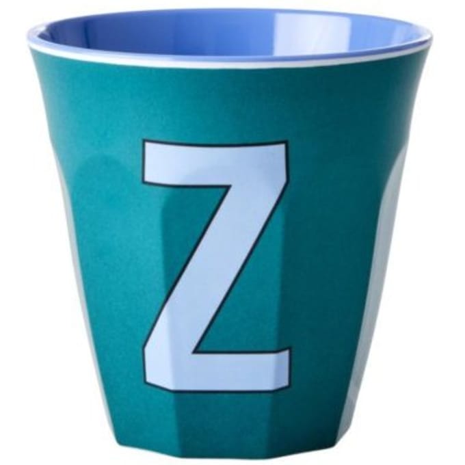 Rice melamine beker medium letter z groen