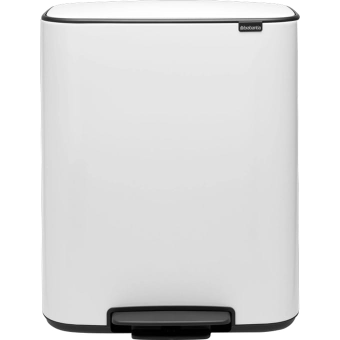 Brabantia Bo Prullenbak - 60 liter - 1 vak - White