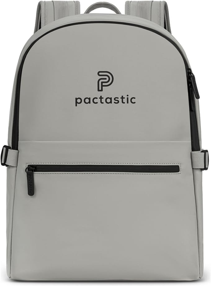Pactastic Daypack Rugzak met laptopvak Urban Collection Round Top Backpack 44 cm 20L Grey Grijs