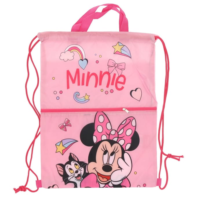 Minnie Mouse Gymtas met rits - Zwemtas - 40 cm - Roze - Voor Kinderen