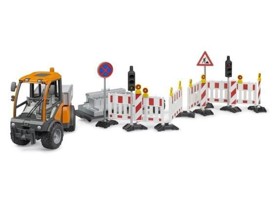VarioCar tipping body with traffic safety trailer Voertuigen